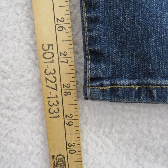 Levis Blue Jeans Womens Size 14 Signature Mid Rise Skinny Dark Wash Denim - Picture 12 of 12
